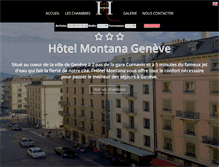 Tablet Screenshot of hotel-montana-ge.ch